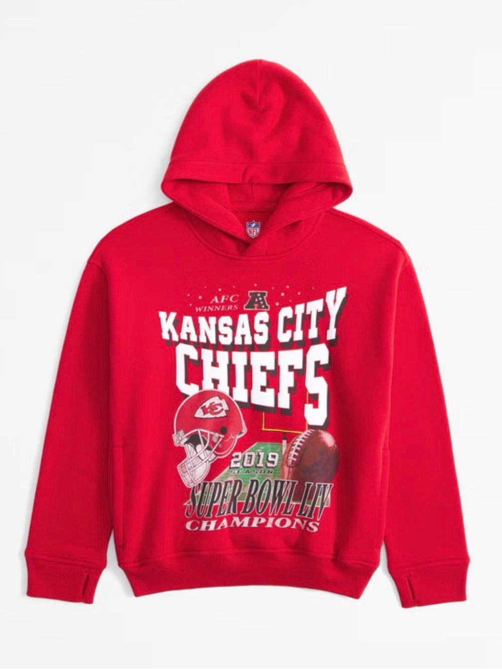 NFL Kids Kansas City Chiefs Red Super Bowl Champions Hoodie